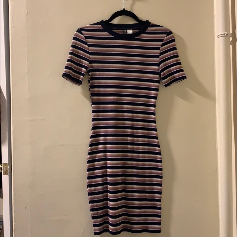 H&M Bodycon Striped Dress